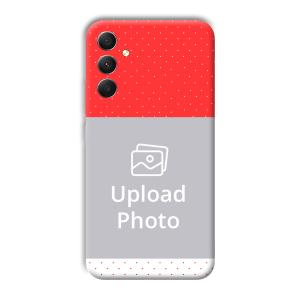 Red White Customized Printed Back Cover for Samsung Galaxy A34 5G
