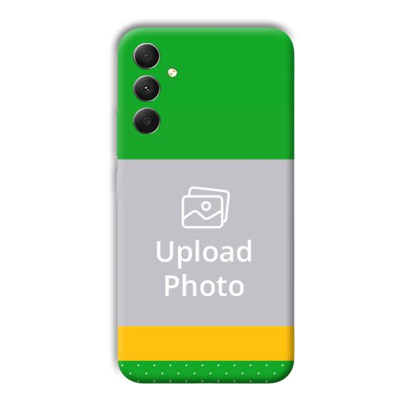 Green Yellow Customized Printed Back Cover for Samsung Galaxy A34 5G