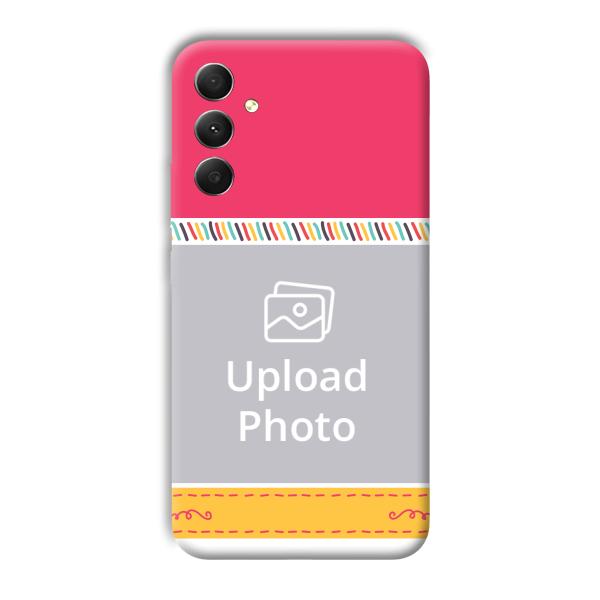 Pink Yellow Customized Printed Back Cover for Samsung Galaxy A34 5G