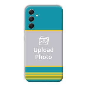 Yellow Blue Design Customized Printed Back Cover for Samsung Galaxy A34 5G