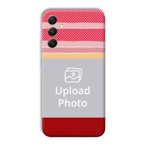 Red Pink Design Customized Printed Back Cover for Samsung Galaxy A34 5G