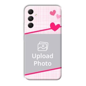 Pink Check Customized Printed Back Cover for Samsung Galaxy A34 5G