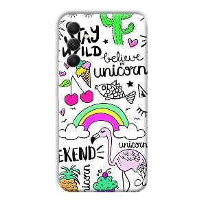 Stay Wild Phone Customized Printed Back Cover for Samsung Galaxy A34 5G