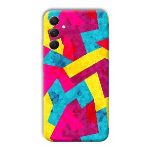 Pink Yellow Pattern Phone Customized Printed Back Cover for Samsung Galaxy A34 5G