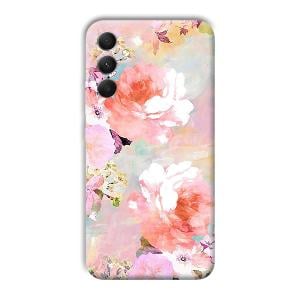 Floral Canvas Phone Customized Printed Back Cover for Samsung Galaxy A34 5G