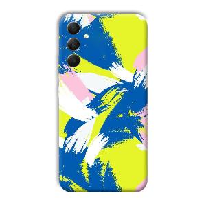 Blue White Pattern Phone Customized Printed Back Cover for Samsung Galaxy A34 5G