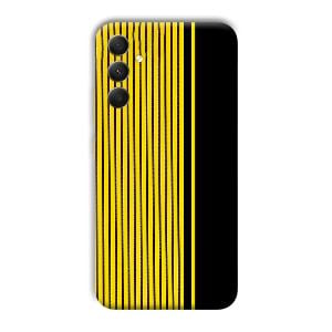 Yellow Black Design Phone Customized Printed Back Cover for Samsung Galaxy A34 5G