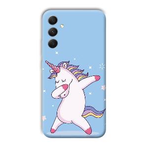 Unicorn Dab Phone Customized Printed Back Cover for Samsung Galaxy A34 5G