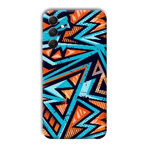 Zig Zag Pattern Phone Customized Printed Back Cover for Samsung Galaxy A34 5G