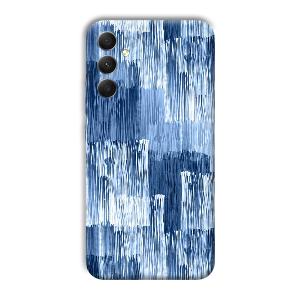 Blue White Lines Phone Customized Printed Back Cover for Samsung Galaxy A34 5G