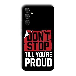 Don't Stop Phone Customized Printed Back Cover for Samsung Galaxy A34 5G
