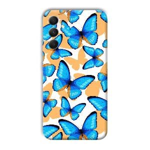 Blue Butterflies Phone Customized Printed Back Cover for Samsung Galaxy A34 5G