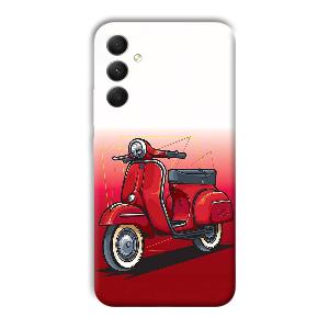 Red Scooter Phone Customized Printed Back Cover for Samsung Galaxy A34 5G