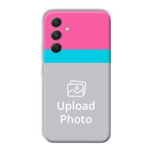 Pink & Sky Blue Customized Printed Back Cover for Samsung Galaxy A54 5G