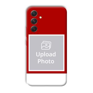 Red & White Customized Printed Back Cover for Samsung Galaxy A54 5G