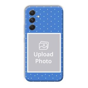 Sky Blue White Customized Printed Back Cover for Samsung Galaxy A54 5G