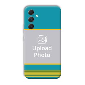 Yellow Blue Design Customized Printed Back Cover for Samsung Galaxy A54 5G