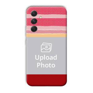 Red Pink Design Customized Printed Back Cover for Samsung Galaxy A54 5G