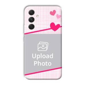 Pink Check Customized Printed Back Cover for Samsung Galaxy A54 5G