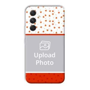 Orange Hearts Customized Printed Back Cover for Samsung Galaxy A54 5G