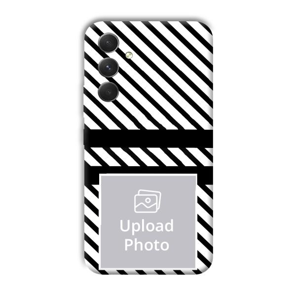 White Black Customized Printed Back Cover for Samsung Galaxy A54 5G