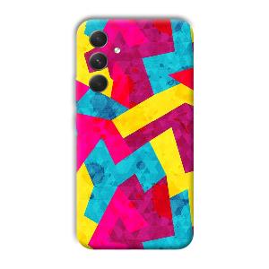 Pink Yellow Pattern Phone Customized Printed Back Cover for Samsung Galaxy A54 5G