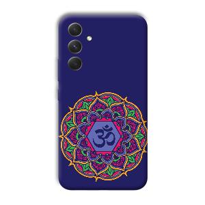 Blue Om Design Phone Customized Printed Back Cover for Samsung Galaxy A54 5G