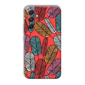 Lines and Leaves Phone Customized Printed Back Cover for Samsung Galaxy A54 5G