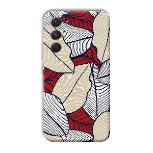 Leafy Pattern Phone Customized Printed Back Cover for Samsung Galaxy A54 5G