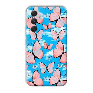 Pink Butterflies Phone Customized Printed Back Cover for Samsung Galaxy A54 5G