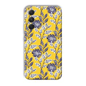 Yellow Fabric Design Phone Customized Printed Back Cover for Samsung Galaxy A54 5G