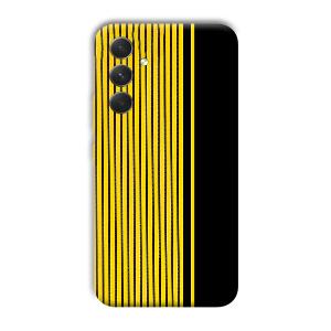 Yellow Black Design Phone Customized Printed Back Cover for Samsung Galaxy A54 5G