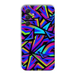 Blue Triangles Phone Customized Printed Back Cover for Samsung Galaxy A54 5G