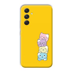 Colorful Kittens Phone Customized Printed Back Cover for Samsung Galaxy A54 5G