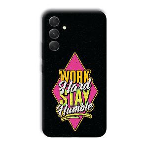 Work Hard Quote Phone Customized Printed Back Cover for Samsung Galaxy A54 5G