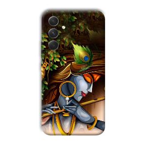 Krishna & Flute Phone Customized Printed Back Cover for Samsung Galaxy A54 5G