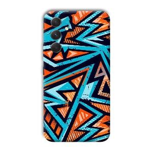 Zig Zag Pattern Phone Customized Printed Back Cover for Samsung Galaxy A54 5G