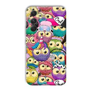Colorful Owls Phone Customized Printed Back Cover for Samsung Galaxy A54 5G