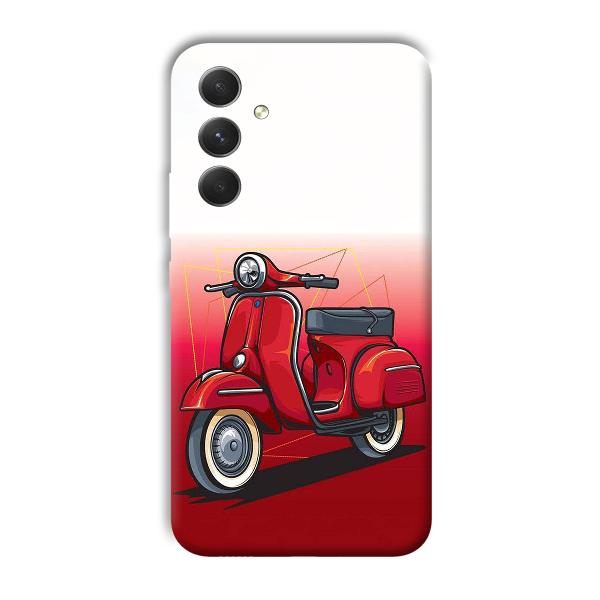 Red Scooter Phone Customized Printed Back Cover for Samsung Galaxy A54 5G