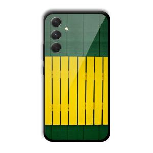 Yellow Fence Customized Printed Glass Back Cover for Samsung Galaxy A54 5G
