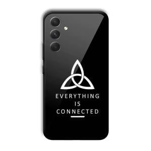 Everything is Connected Customized Printed Glass Back Cover for Samsung Galaxy A54 5G