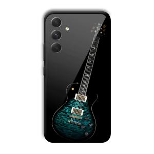 Neon Guitar Customized Printed Glass Back Cover for Samsung Galaxy A54 5G