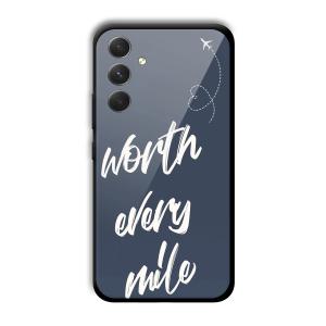 Worth Every Mile Customized Printed Glass Back Cover for Samsung Galaxy A54 5G
