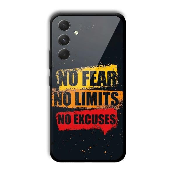No Fear Customized Printed Glass Back Cover for Samsung Galaxy A54 5G