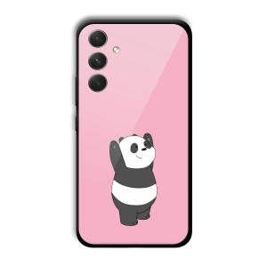 Pink Panda Customized Printed Glass Back Cover for Samsung Galaxy A54 5G