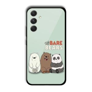 We Bare Bears Customized Printed Glass Back Cover for Samsung Galaxy A54 5G