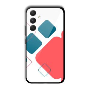 Abstract Squares Customized Printed Glass Back Cover for Samsung Galaxy A54 5G