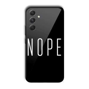 Nope Customized Printed Glass Back Cover for Samsung Galaxy A54 5G