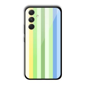 Green and Blue Customized Printed Glass Back Cover for Samsung Galaxy A54 5G