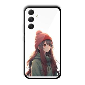 Little Girl Customized Printed Glass Back Cover for Samsung Galaxy A54 5G